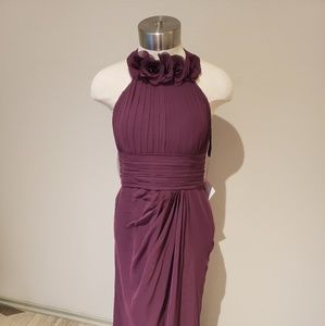 Deep Purple bridesmaids/prom/homecoming dress